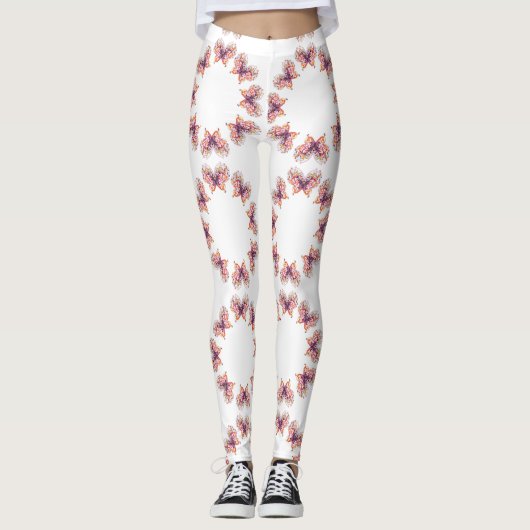 Leggings Papillons Styles Classiques (Devant)
