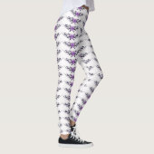 Leggings papillons violets blanc (Droite)