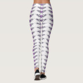 Leggings papillons violets blanc (Dos)