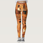 Leggings Papyrus royal égyptien (Devant)