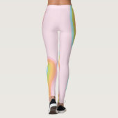 Leggings Pâque arc-en-ciel pastel (Dos)