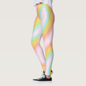 Leggings Pâque arc-en-ciel pastel (Gauche)