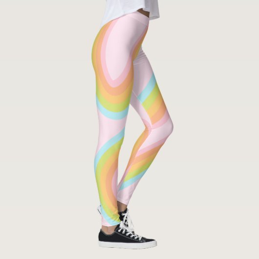 Leggings Pâque arc-en-ciel pastel (Droite)