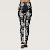 Leggings Paquet de chien noir et blanc (Dos)