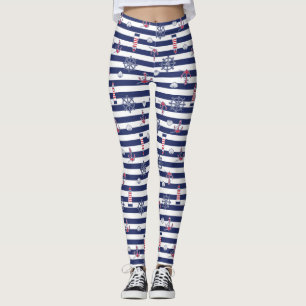 Leggings Par le motif de mer