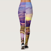 Leggings Paradis de coucher du soleil d'établissement (Dos)
