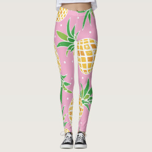 Leggings Paradis de l'ananas : Motif tropical
