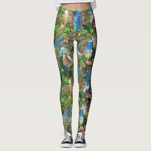 Leggings Paradis de l'observation des oiseaux (Devant)