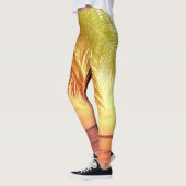 Leggings Paradis de plage tropicale : Paysage serein. (Gauche)