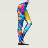 Leggings Paradis sous-marin vibrant découvert (Droite)