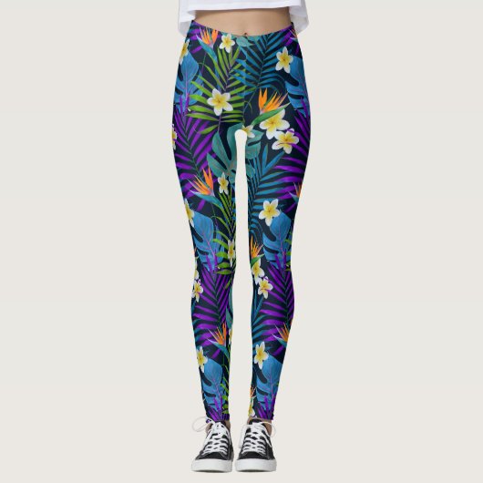 Leggings Paradis tropical (Devant)