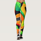 Leggings Paradis tropical de la papaye (Dos)