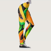 Leggings Paradis tropical de la papaye (Droite)