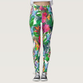 Leggings Paradis tropical Hummingbirds CBDOilPrincess Leg (Devant)