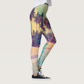 Leggings Paradis tropical : mer, hôtel, plage. (Droite)