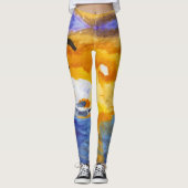 Leggings Parapentisme de coucher du soleil au-dessus de (Devant)