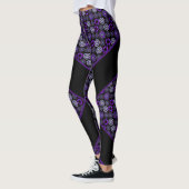Leggings parapluie violet & coeurs.7 Légendes (Gauche)