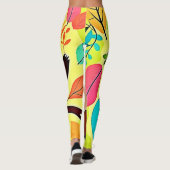 Leggings Parcelle mignonne accrochée à une branche d'arbre (Dos)