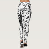 Leggings Parcelles réfrigérées : Motif animal mignon. (Dos)