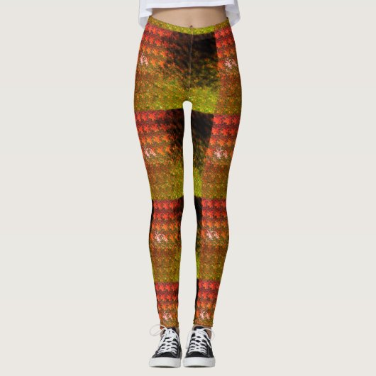 Leggings Parfait Prints_RedGold (Devant)
