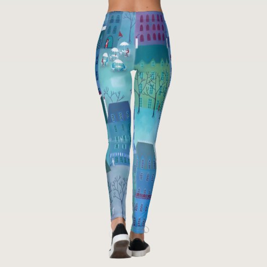 Leggings Paris bleu (Dos)