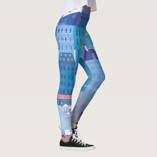 Leggings Paris bleu (Droite)