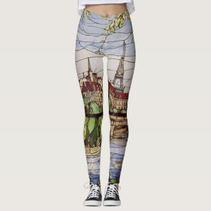LEGGINGS PARIS FRANCE VITRAGE EN VERRE STAINÉ 2