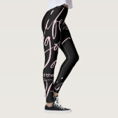 Leggings Paris rose et noir la vie continue thème Paris  (Droite)