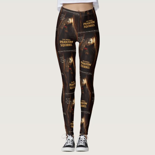 Leggings Parodie de l'Opéra Fantôme Écureuil (Devant)