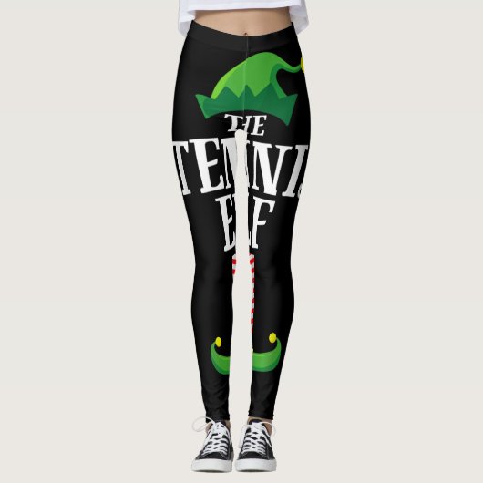 Leggings Parti chrétien de Tennis Elf Matching Family (Devant)