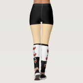 Leggings Partie de thème de costume de coeurs de reine (Dos)