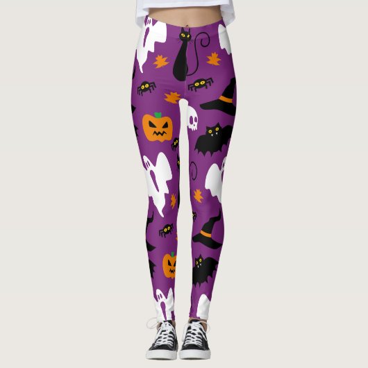 Leggings Partie mignonne de costume de Halloween (Devant)