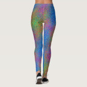 Leggings parties scintillant arc en ciel (Dos)