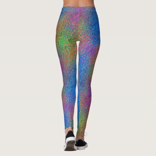 Leggings parties scintillant arc en ciel (Dos)
