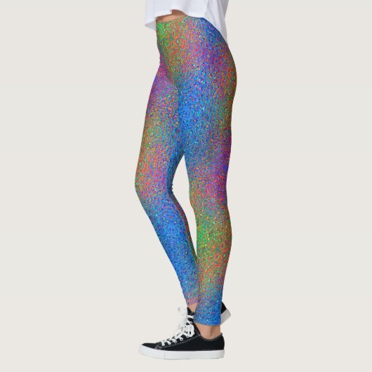 Leggings parties scintillant arc en ciel (Gauche)