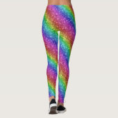 Leggings Parties scintillant arc-en-ciel (Dos)