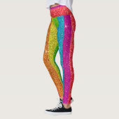 Leggings Parties scintillant arc-en-ciel Drapeau Gay pride  (Gauche)