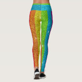 Leggings Parties scintillant Arc-en-ciel drapeau mariage Ga (Dos)