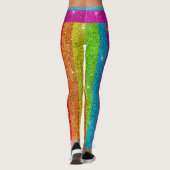 Leggings Parties scintillant Arc-en-ciel drapeau mariage Ga (Dos)