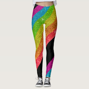 Leggings Parties scintillant Arc-en-ciel drapeau mariage Ga