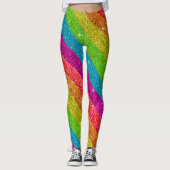 Leggings Parties scintillant Arc-en-ciel drapeau mariage Ga (Devant)