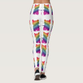 Leggings Parties scintillant arc-en-ciel Motif (Dos)