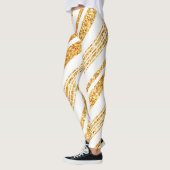 Leggings Parties scintillant blanche or Boho Collection de  (Gauche)