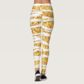 Leggings Parties scintillant blanche or Boho Populaire Tige (Dos)