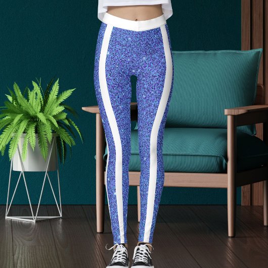Leggings Parties scintillant Bleu Bleu Moderne Étincelles