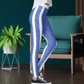 Leggings Parties scintillant Bleu Bleu Moderne Étincelles