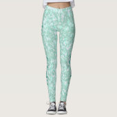 Leggings Parties scintillant bleu cristallisé doux Aqua TEX (Devant)