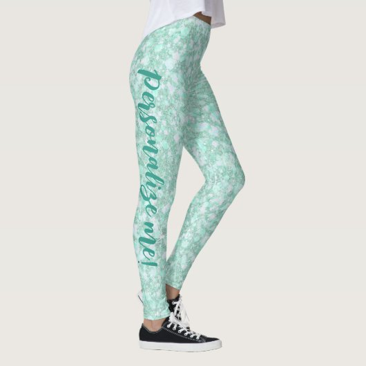 Leggings Parties scintillant bleu cristallisé doux Aqua TEX (Droite)