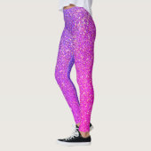 Leggings Parties scintillant bleu violet Ombre Sparkly Mode (Gauche)