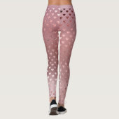 Leggings Parties scintillant Blush Petits Coeurs Rose Rose (Dos)